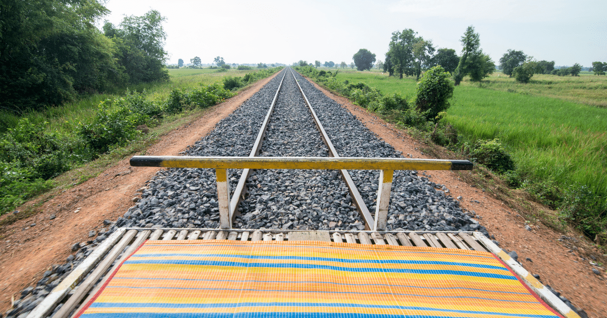 The Bamboo Train, also known as the Norry or the "Bamboo Express," is a local transportation system that has become a popular tourist attraction in Battambang. It consists of a simple bamboo platform, powered by a small engine, which glides along the old railway tracks.