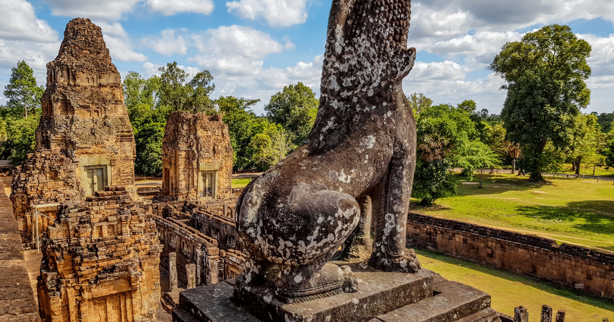 Pre Rup Temple, also known as the "Mountain of the Turning Body," is a stunning 10th-century temple located just east of the main Angkor Wat complex. It is a popular destination for tourists and history enthusiasts alike, offering a glimpse into the Khmer Empire's architectural brilliance.